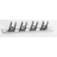 Stainless steel wall rack for utensils 4 places